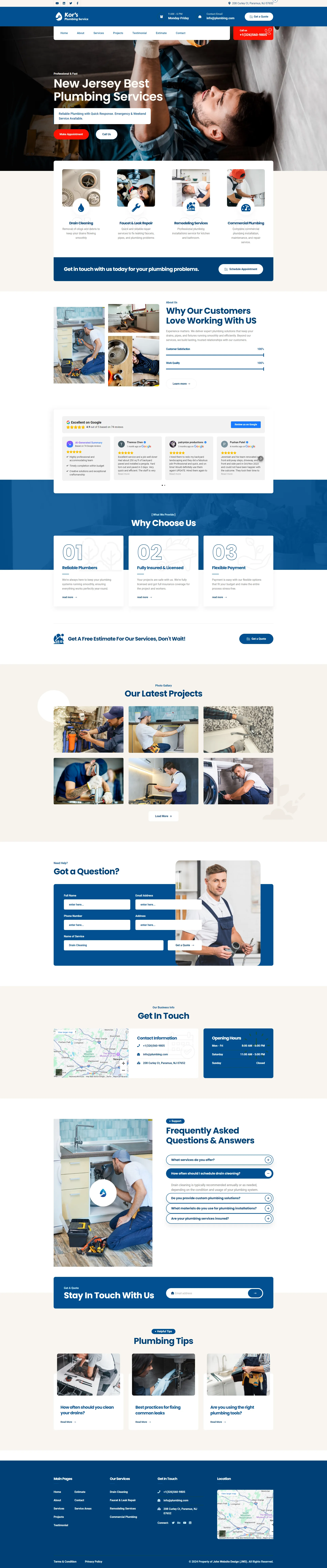 plumbing website